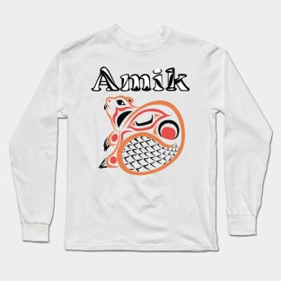 Indigenous Beaver (Amik) Long Sleeve T-Shirt